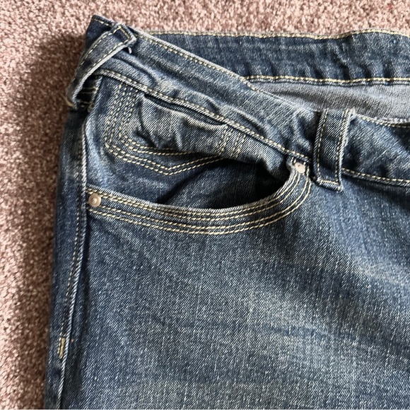 Y2K Alloy Apparel Avery Denim Low Rise Boot Cut Jeans Juniors Size 21 Tall - Picture 5 of 16